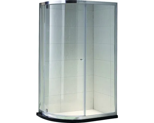 Cabină de duș asimetrică Belform Clear 90x70 cm, ușă batantă, sticlă securizată 6 mm, tratament nanoglass buc