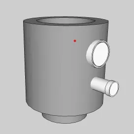 Element control fum+temperatura, pentru cos de fum izolat, D.500mm