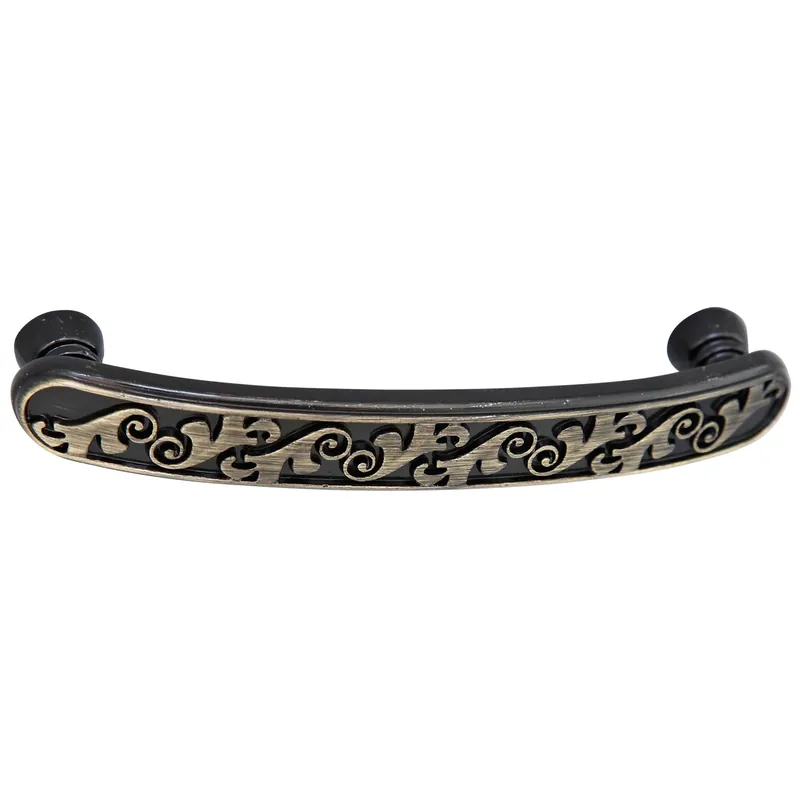 Maner pentru mobila, metalic, finisaj alamit antic, M 485.84.29, M4 x 96 mm buc