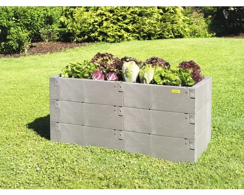 Răsadniță JUWEL Timber 3 nivele 130x60x60 cm gri aspect lemn buc