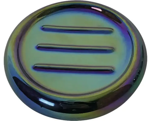 Săpunieră Irise ceramică efect crom buc