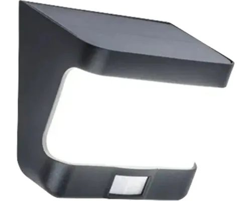 Lampă solară cu LED Lutec Try 500 lumeni 5000K, senzor de mișcare, plastic buc