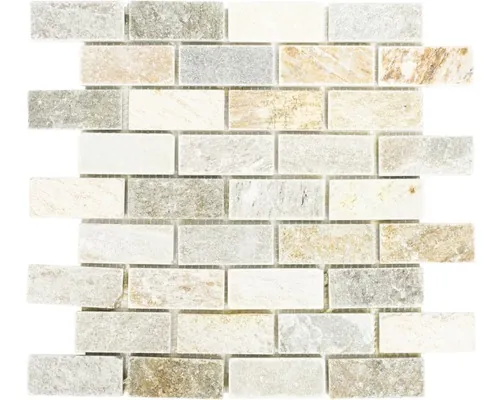 Mozaic cuarțit XQM 13IL bej-gri 30,5x30,5 cm buc