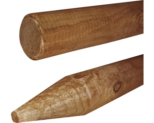 Stâlp gard lemn Ø 7 cm H 175 cm maro buc