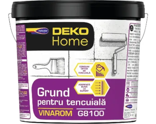 Grund pentru tencuială decorativă Deko Home Vinarom G8100 alb 4 l buc