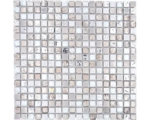 Mozaic sticlă XCM M680 gri 30x30 cm buc