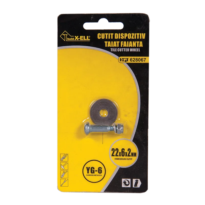 Cutit rola pentru dispozitiv faianta Evotools, 6-22 mm