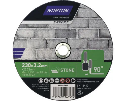 Disc debitare piatră Norton Expert Ø230x3,2x22,23mm buc