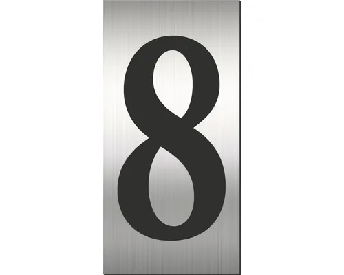 Număr casă „8” pentru poartă/ușă, material plastic ABS gravat buc