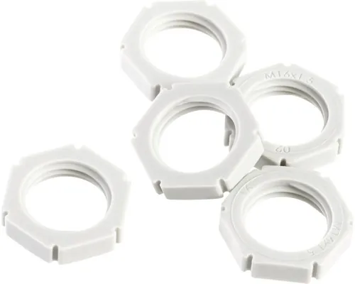 Piulițe hexagonale plastic Wiska M16 pentru presetupe, pachet 5 bucăți