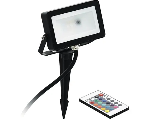 Proiector LED exterior RGBW Eglo Faedo 10W 900 lumeni IP44, incl. telecomandă buc