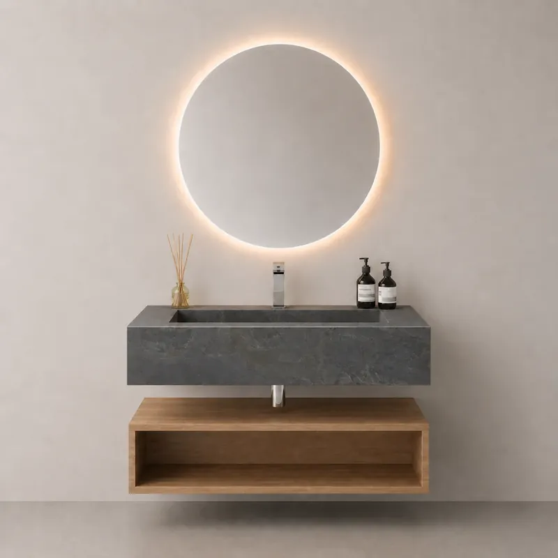 LAVOAR DIN CERAMICA COUREL ANTHRACITE MATT, 100X47X20 CM