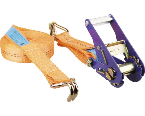 Set chingi de fixare cu clichet și cârlig Mamutec 35mm x 6m, max. 2500kg, 2 piese buc