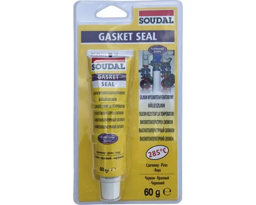 Silicon SOUDAL Gasket rezistent la temperatură până la 280 grade C roșu 80 ml buc