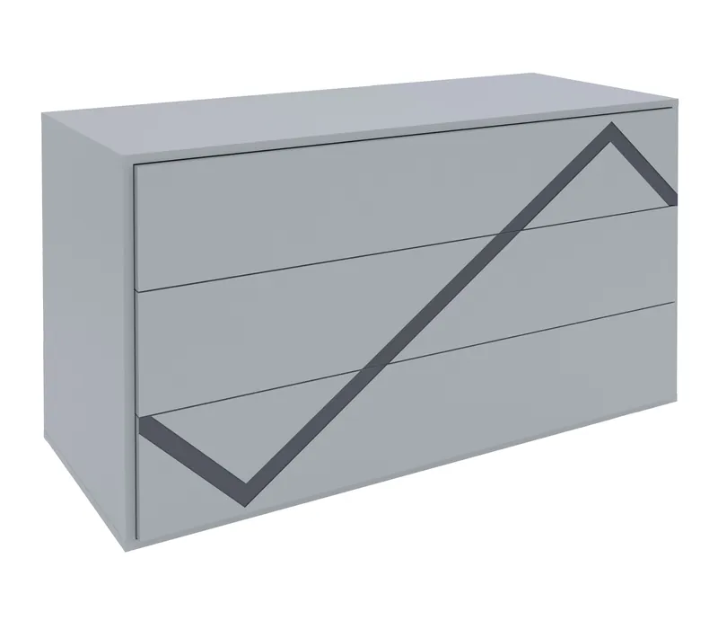 COMODA VOLTURNO CU 3 SERTARE, 127.1X75.5X53.5 CM