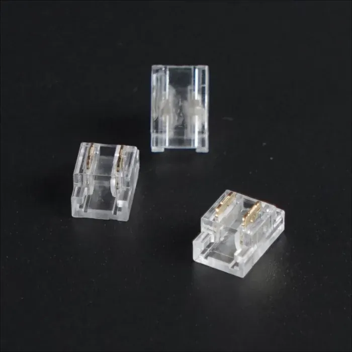 CONECTOR TRANSPARENT IMBINARE BANDA LED 0.5CM