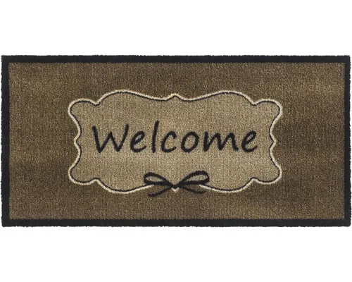 Covoraș intrare MD Entree Vision Welcome taupe 40x80 cm buc