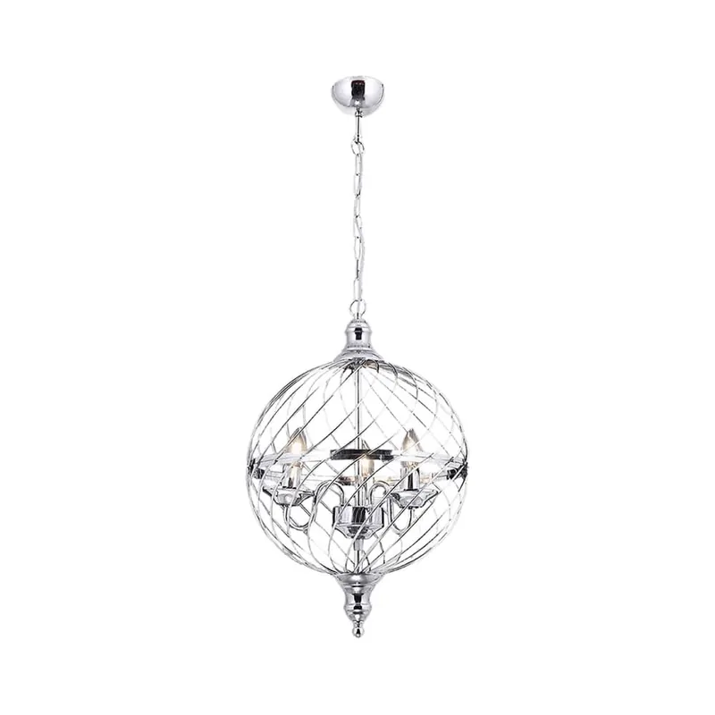 Lustra Feyza 3 brate 14340, 3xe14, 35x90 cm, 40 w, crom