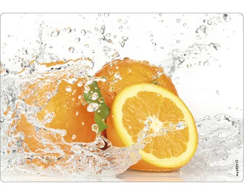 Panou bucătărie mySpotti pop Aqua-Orange aluminiu compozit 59x41 cm buc