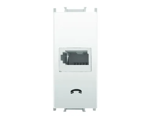 Priză telefon simplă Panasonic Thea Optima, alb buc