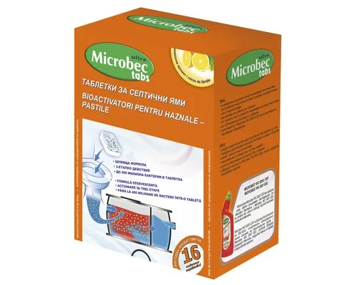 Tratament pentru fose septice și haznale Microbec, tablete 20 g buc