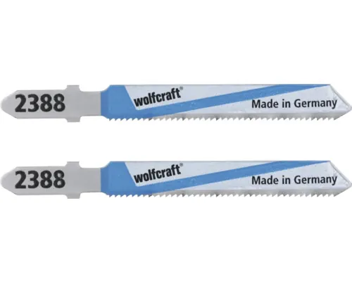Pânze fierăstrău pendular Wolfcraft 75/50 mm, pentru cupru & inox, pachet 2 bucăți