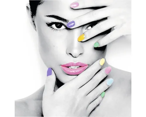 Tablou canvas Color Nails 90x90 cm buc