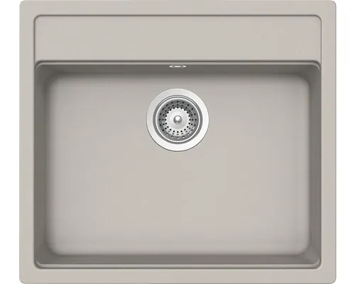 Chiuvetă bucătărie cristalite 1 cuvă Schock Nemo N-100 51x57 cm fără picurător Beton buc