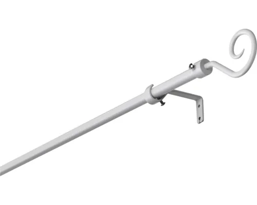 Galerie perdea melc Solevito albă Ø 16 mm extensibilă 100-200 cm buc