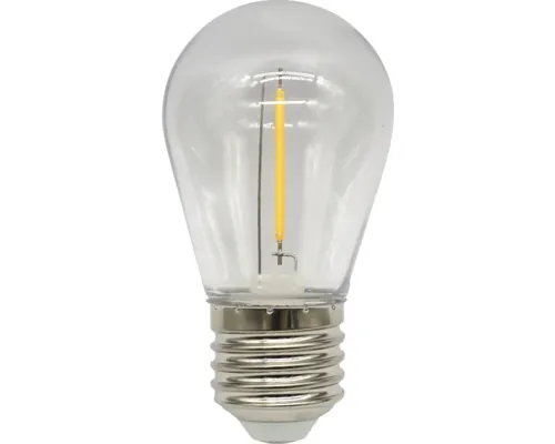 Set 10 becuri LED Well E27 2W 150 lumeni, pară transparent, lumină neutră pac