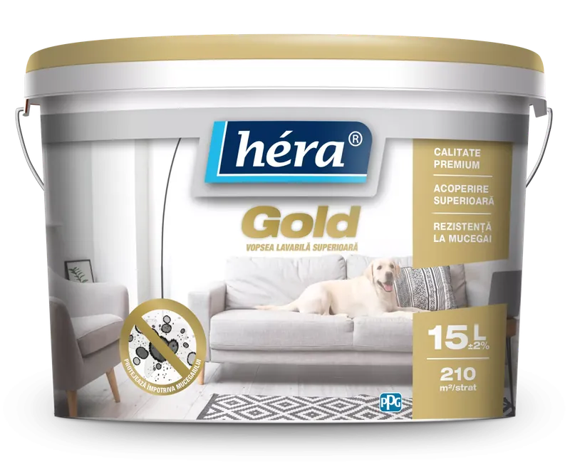 Vopsea lavabila alba Héra Gold 15L