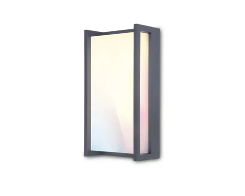 Aplică LED exterior Qubo 16W 1000 lumeni, lumină RGB, IP54, gri închis buc