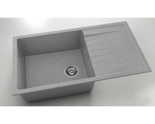 Chiuvetă bucătărie granixit 1 cuvă FAT Avangard 229 49x90 cm cu picurător Platina reversibilă buc