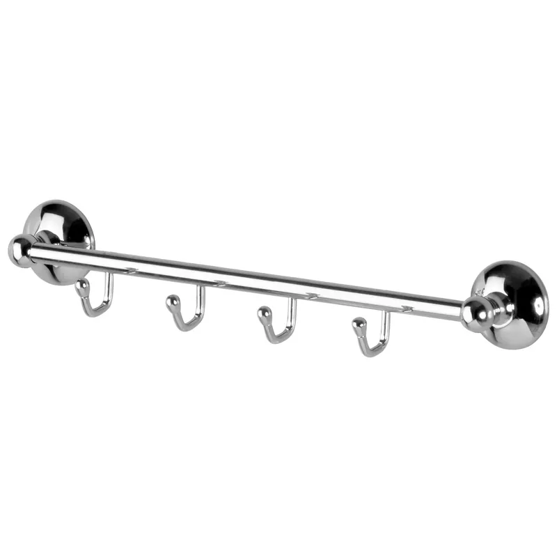 Cuier baie 1105, montaj pe perete, cu 4 agatatori, 42 x 6 x 5 cm buc