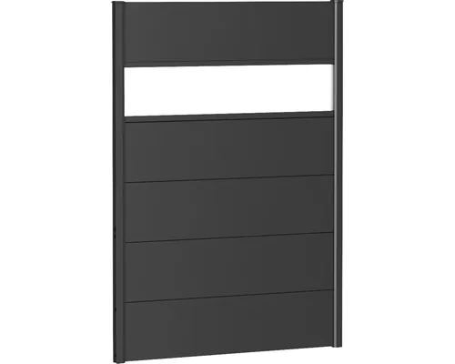 Panou grădină Biohort cu inserție sticlă acrilică 100x135 cm gri închis metalizat buc