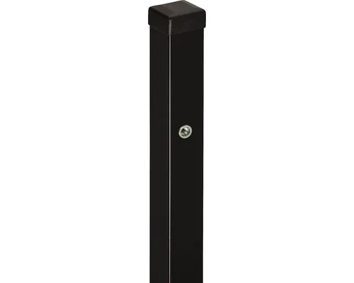 Stâlp poartă cu balamale Polbram 10x10x300 cm negru buc