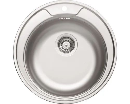 Chiuvetă bucătărie inox 1 cuvă - 48x48 cm fără picurător buc