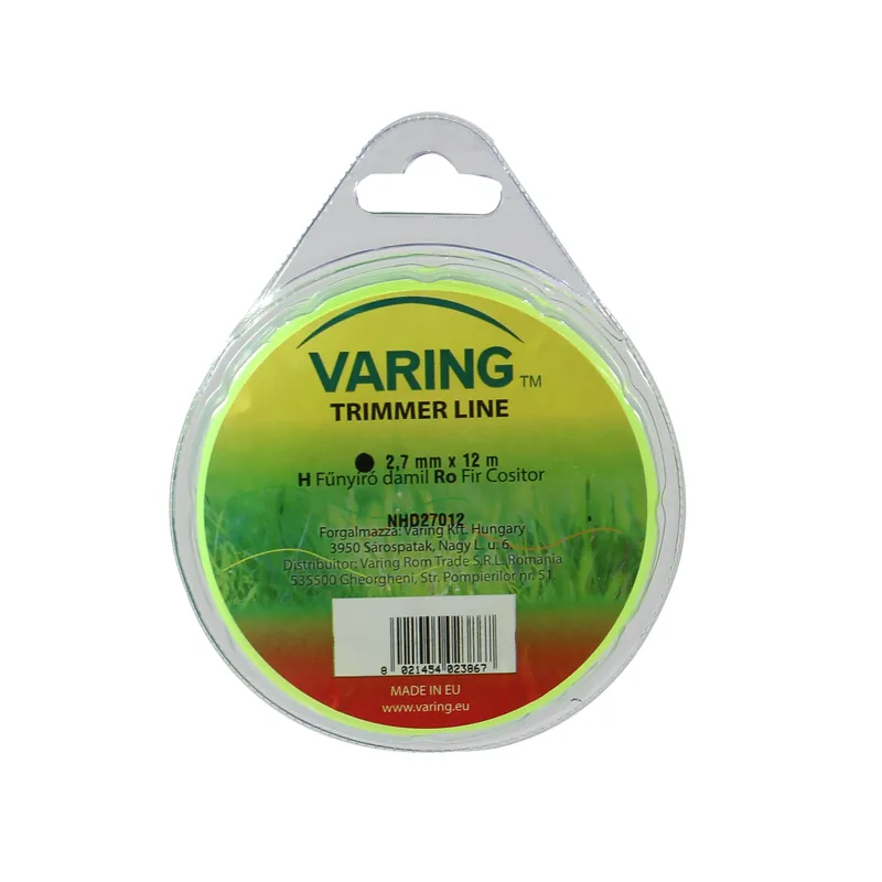 Fir motocoasa Varing NHD270, profil rotund, PVC, 2.7 mm x 12 m buc