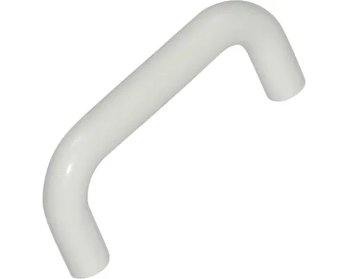 Mâner pentru mobilă distanță perforații 64mm, plastic alb buc