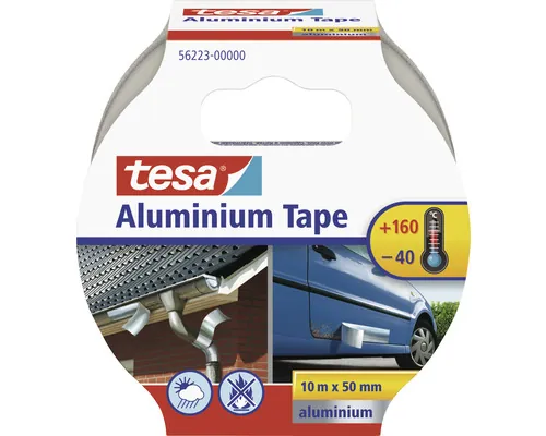 Bandă de aluminiu tesa argintie 10 m x 50 mm buc