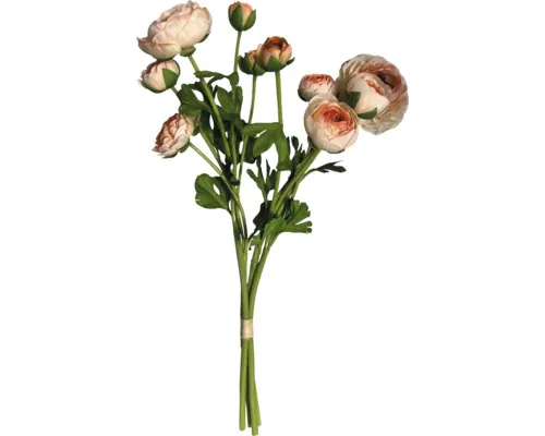 Buchet artificial Ranunculus lung H 54 cm șampanie buc