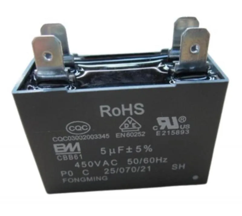 Condensator motor, Midea, 5MF, 450/50HZ, pentru chiller Midea MGC-F16W/SN1