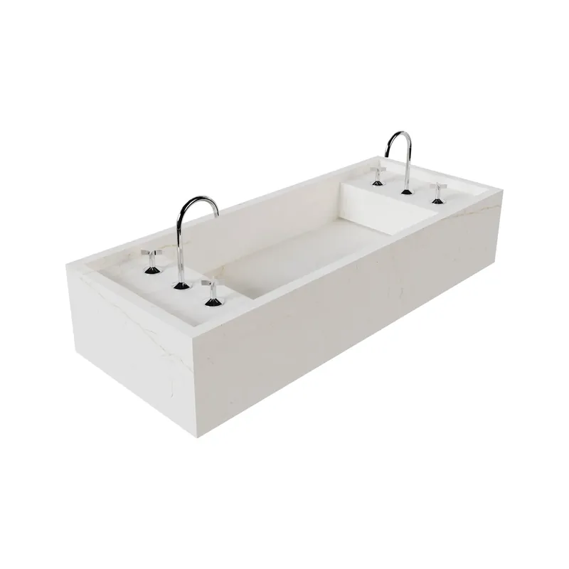 LAVOAR BAIE CERAMICA CHARISHMA IVORY 120X47X20CM