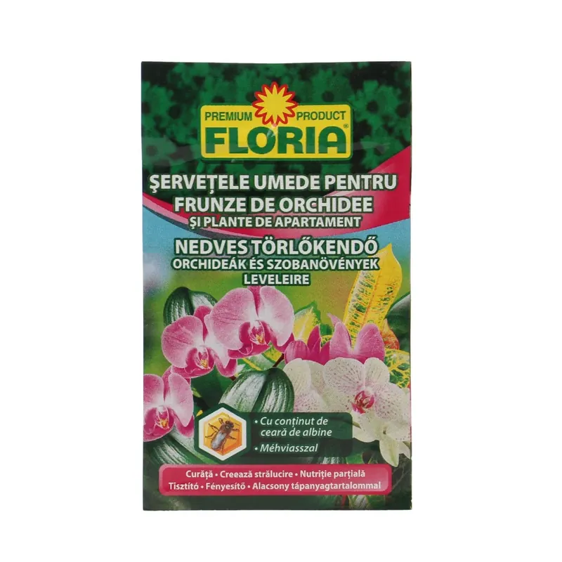 Servetele umede Floria, pentru plante de camera buc