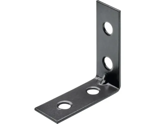 Colțar 40x40mm Hettich, oțel culoare gunmetal pac