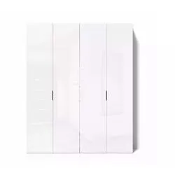 Comoda hardy 4 usi alb lucios/mdf 1100x1200x470 Fabrik Home