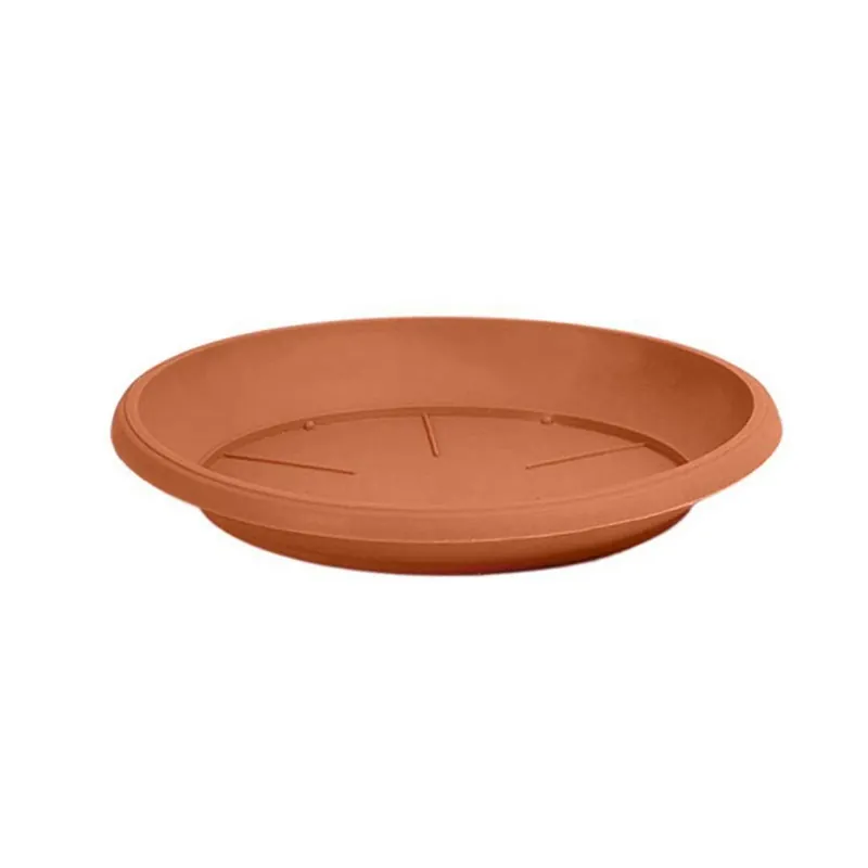 Farfurie ghiveci Hobby 4368, plastic, rotund, maro, D 18 cm buc
