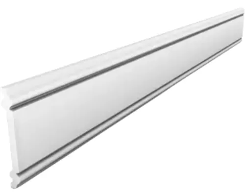 Plintă/Brâu decorativ duropolimer DP13 alb 200x6x0,6 cm buc