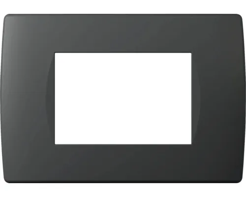 Ramă aparataje TEM Soft 3 module, negru mat buc