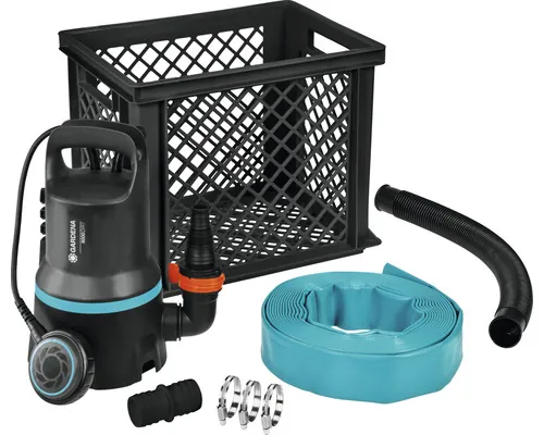 Set pompă pentru apă murdară Gardena 300 W 9000 l/h H 6 m buc